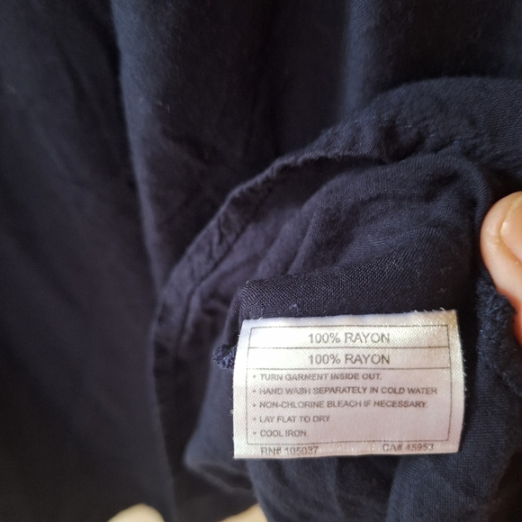 Ariat Womens Navy Embroidered Knee-length Sun Dress Size M - Picture 6 of 8